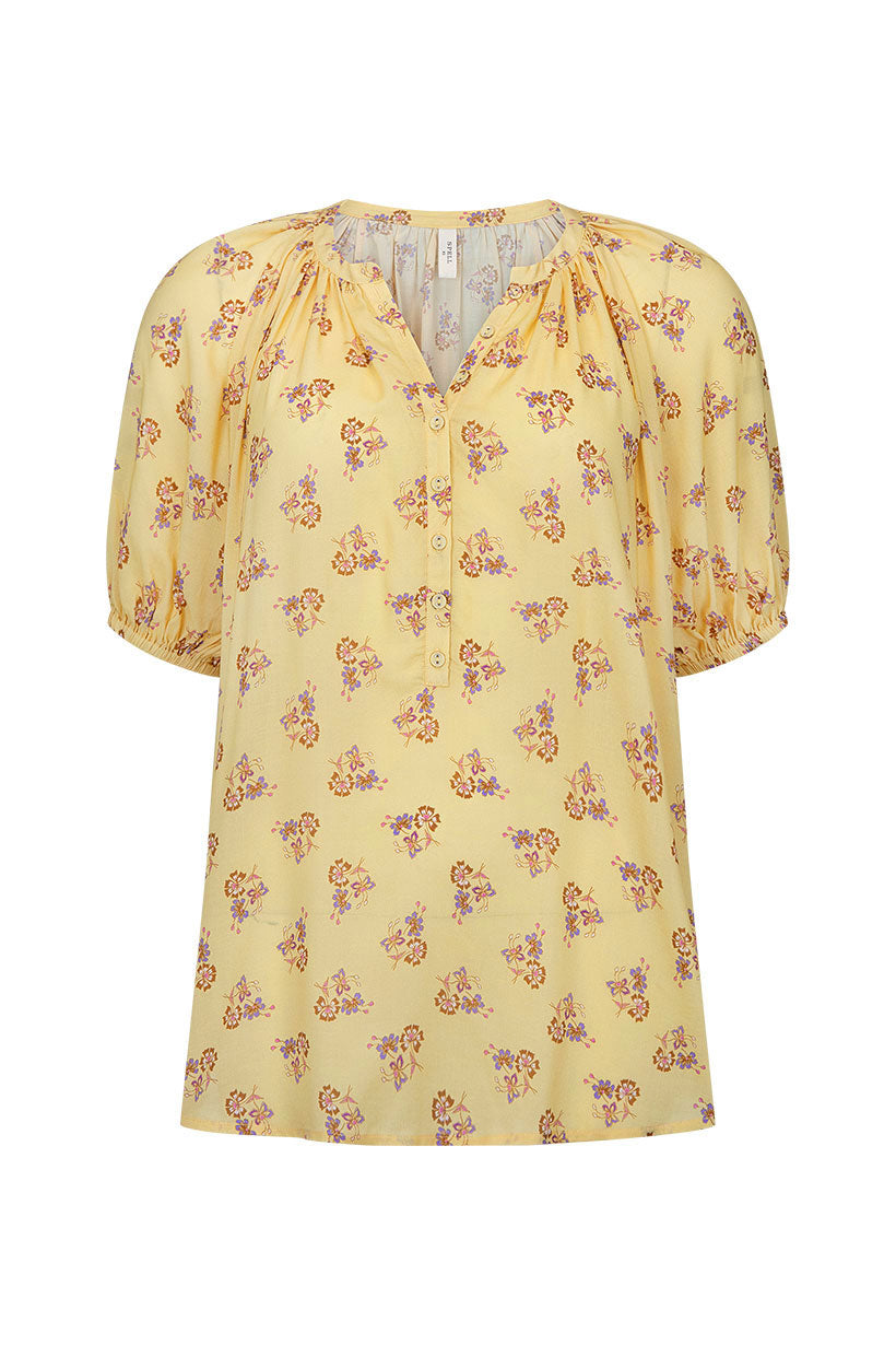 Rebel Spirit Short Sleeve Blouse Daffodil