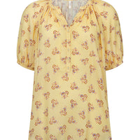 Rebel Spirit Short Sleeve Blouse Daffodil