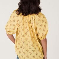 Rebel Spirit Short Sleeve Blouse Daffodil