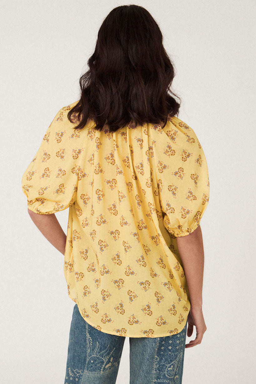 Rebel Spirit Short Sleeve Blouse Daffodil