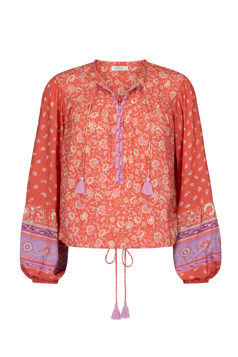 Sunshine Bandit Blouse Cayenne