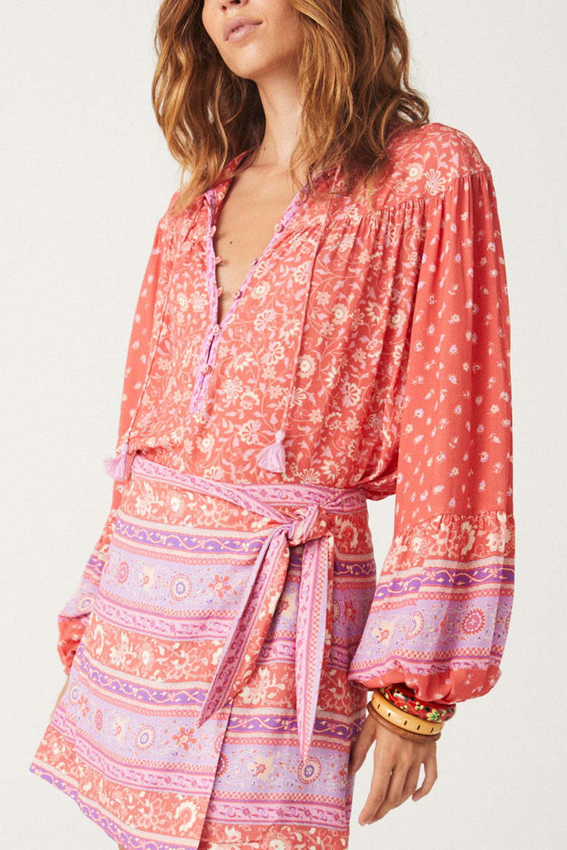 Sunshine Bandit Blouse Cayenne