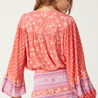 Sunshine Bandit Blouse Cayenne