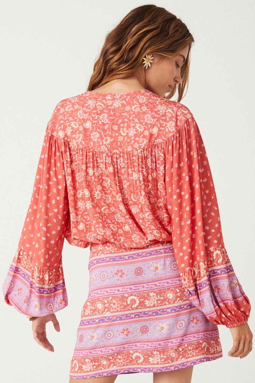 Sunshine Bandit Blouse Cayenne