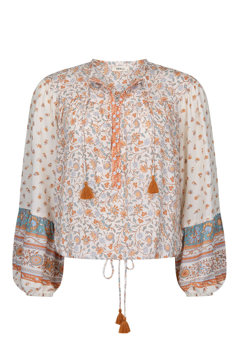 Sunshine Bandit Blouse Desert Sage