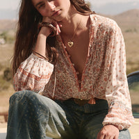 Sunshine Bandit Blouse Desert Sage