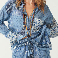 Sunshine Bandit Shirt Dress Chambray