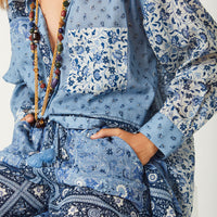 Sunshine Bandit Shirt Dress Chambray