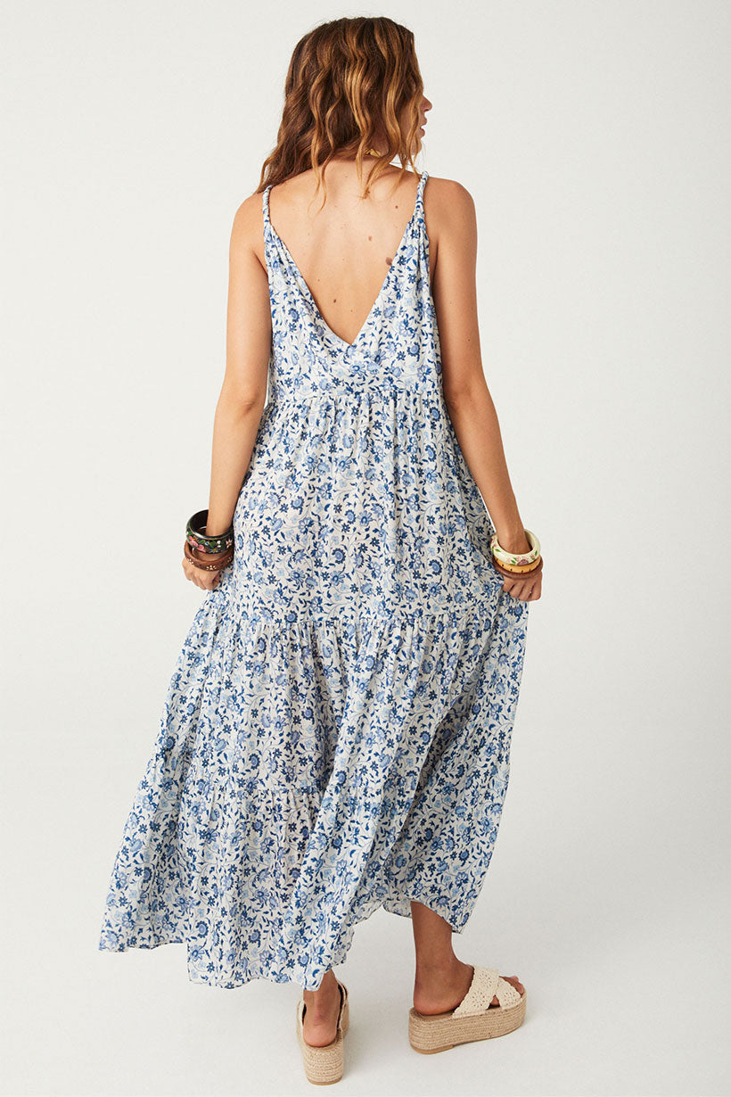 Sunshine Bandit Strappy Gown Chambray