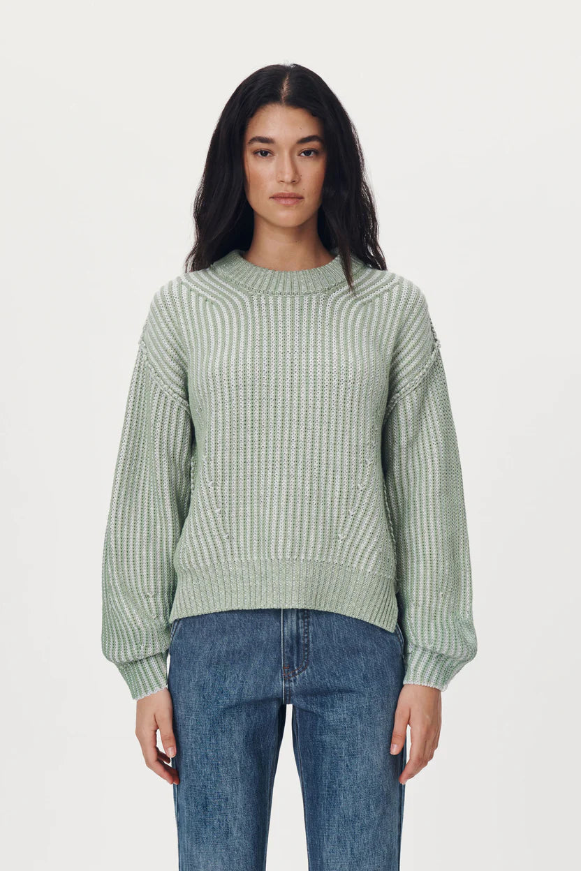 Tish Kinit Jumper Sage Cream