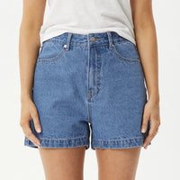 Seventy Threes Denim Shorts Worn Blue