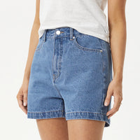 Seventy Threes Denim Shorts Worn Blue