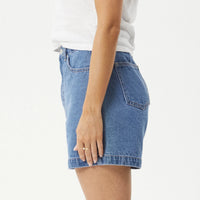 Seventy Threes Denim Shorts Worn Blue