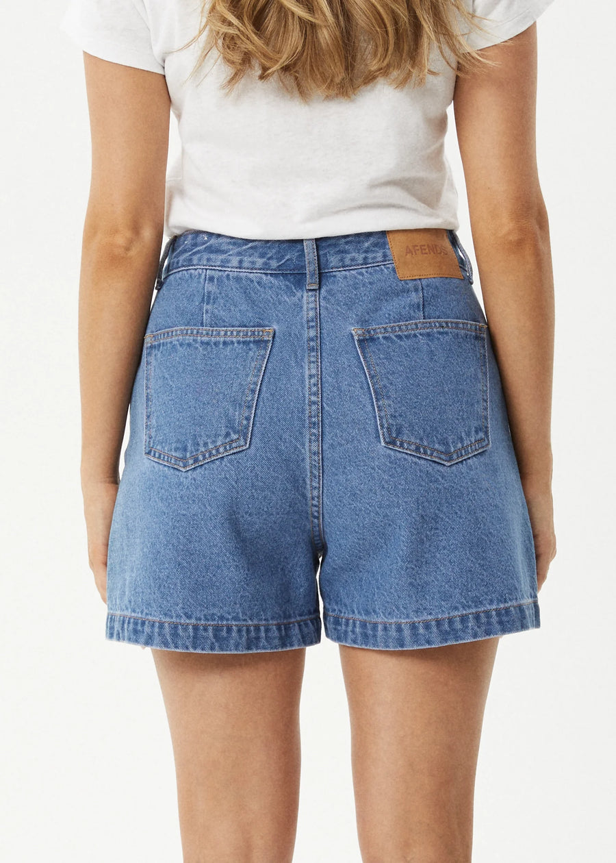 Seventy Threes Denim Shorts Worn Blue