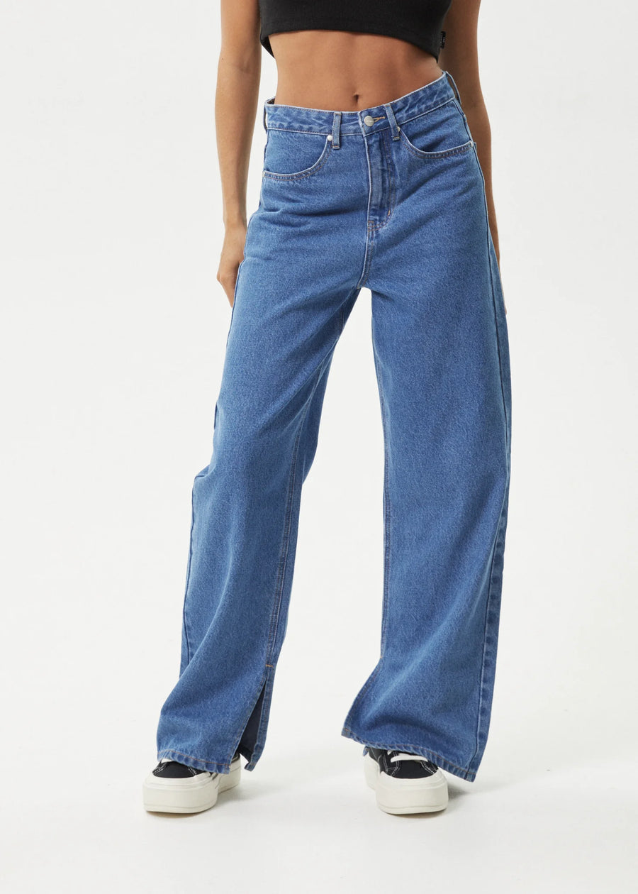 Bella Baggy Jeans Worn Blue