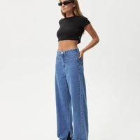 Bella Baggy Jeans Worn Blue