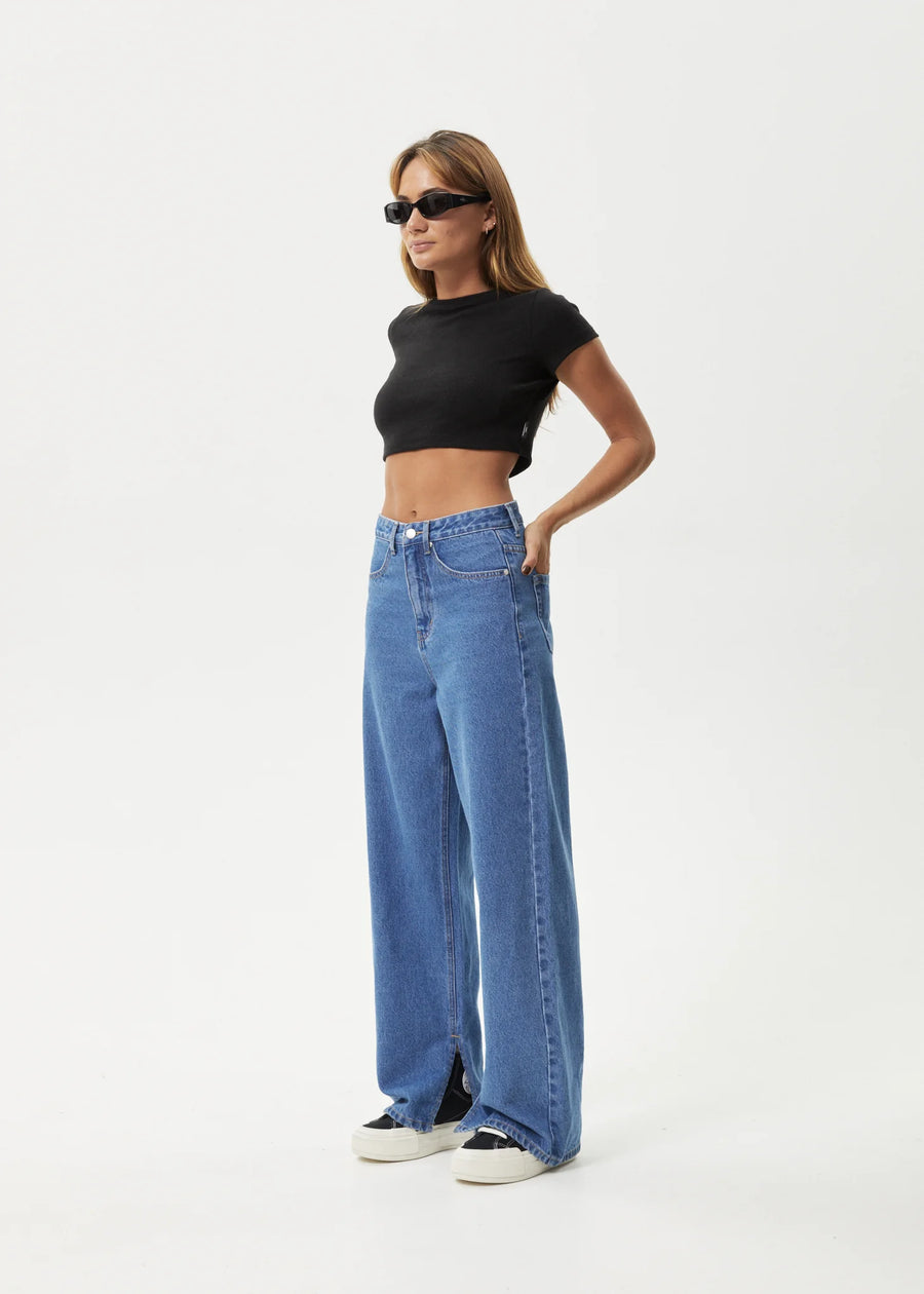 Bella Baggy Jeans Worn Blue