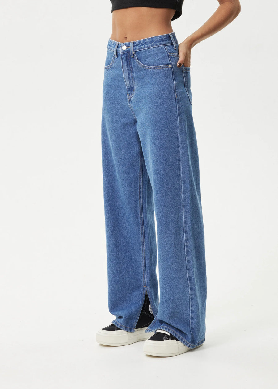 Bella Baggy Jeans Worn Blue