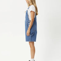 Lil Louis Denim Overall Worn Blue