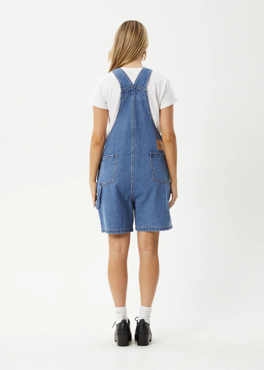 Lil Louis Denim Overall Worn Blue