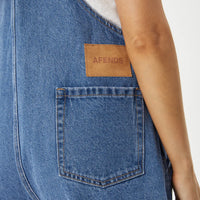 Lil Louis Denim Overall Worn Blue