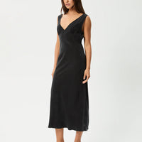 Gia Cupro Maxi Dress Black