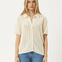 Claudia Knit Shirt White Sand