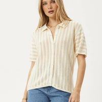 Claudia Knit Shirt White Sand