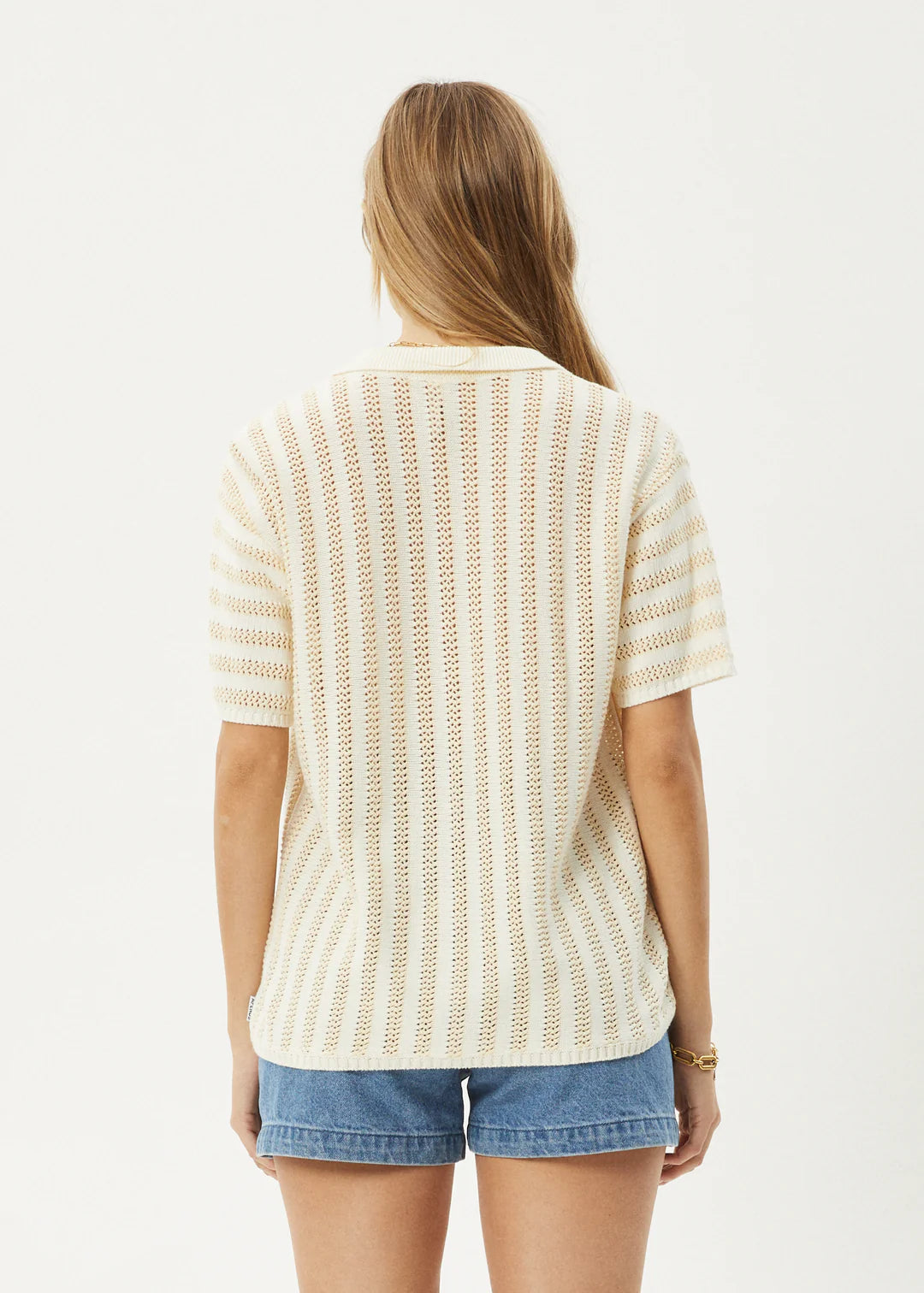 Claudia Knit Shirt White Sand