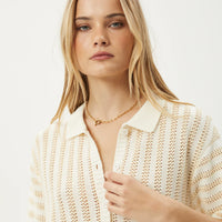 Claudia Knit Shirt White Sand