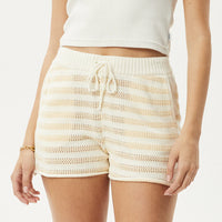 Claudia Knit Shorts White Sand