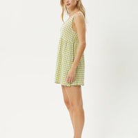 Darcy Jesse Seersucker Mini Dress Lemongrass Check