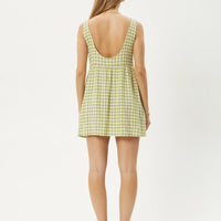 Darcy Jesse Seersucker Mini Dress Lemongrass Check