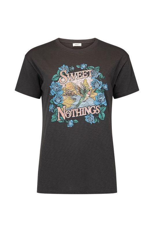 Sweet Nothings Biker Tee Charcoal