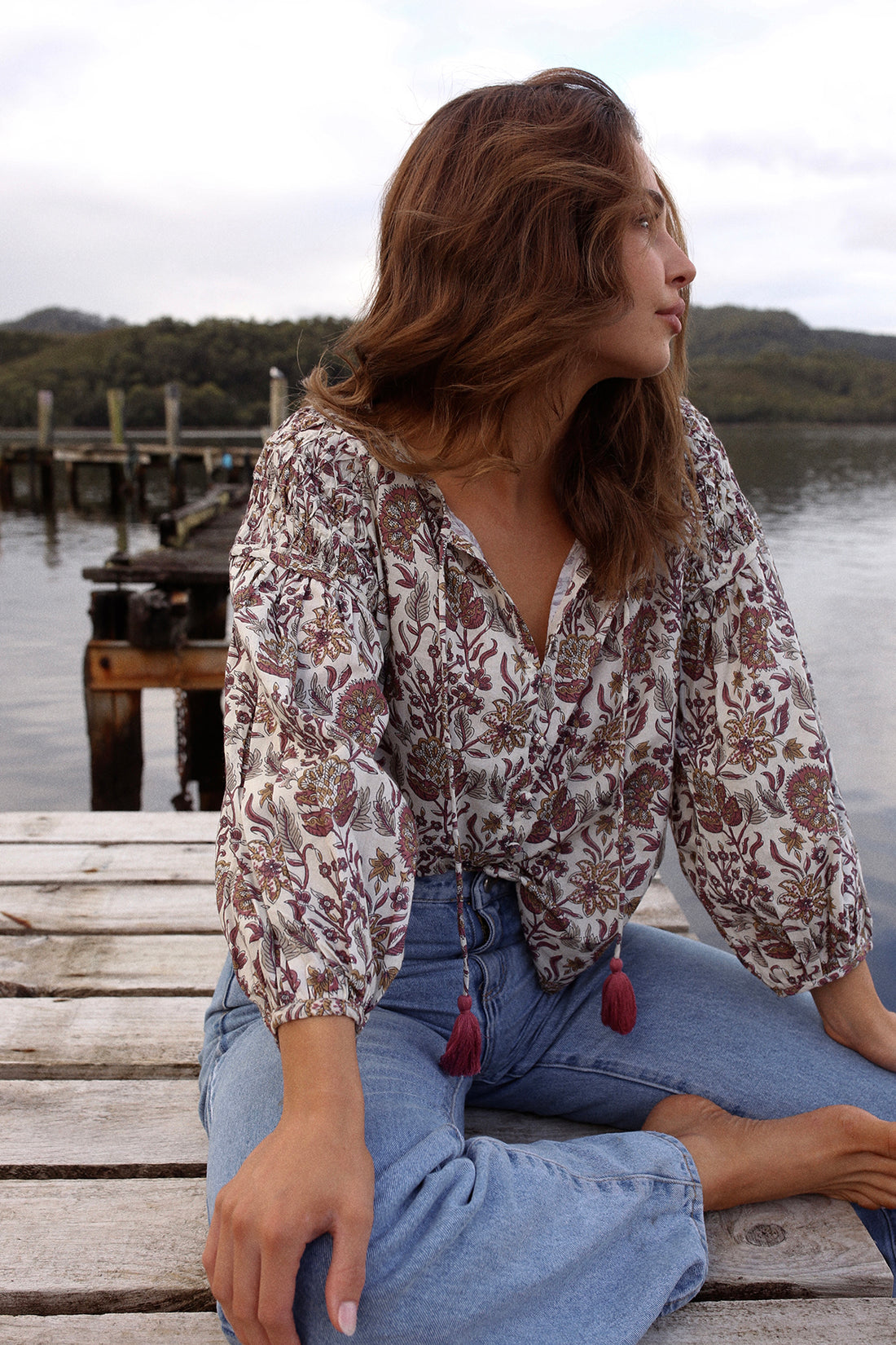 Smocked Blouse Banksia