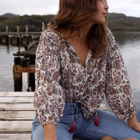 Smocked Blouse Banksia