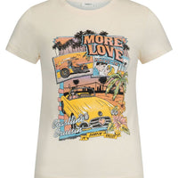 Coastline Cruisin' Shrunken Tee Vintage Cream